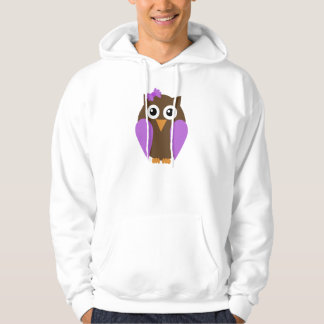 Paarse Owl & A Bow Hoodie