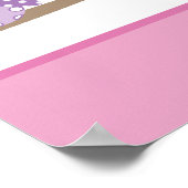 Paarse Owl Aangepast Poster op jaarbasis - banner  (Hoek)