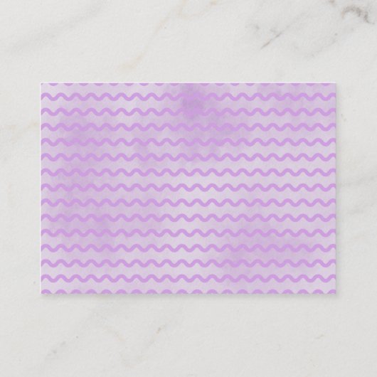 Paarse Owl Floral Baby shower Books for Baby Informatiekaartje (Achterkant)