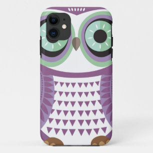 Paarse Owl iPhone 5 Hoesje