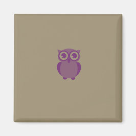 Paarse Owl Magnet