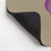 Paarse Owl Mousepad Muismat (Hoek)