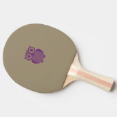 Paarse Owl Ping Pong Paddle Tafeltennisbatje (Zijkant)
