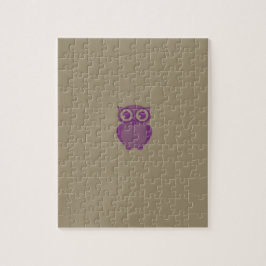 Paarse Owl Puzzle Legpuzzel
