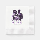 Paarse paar servet (Voorkant)