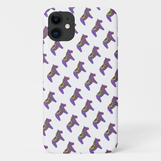 Paarse paard iPhone Case (Achterkant)
