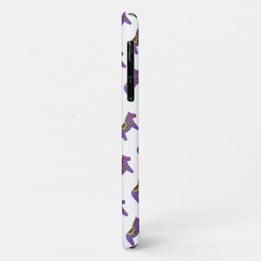 Paarse paard iPhone Case (Achterkant/links)
