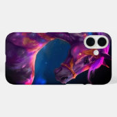 Paarse Paard Telefoon Case (Achterkant (horizontaal))