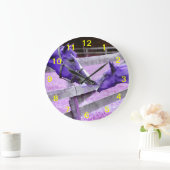 Paarse paarden gezegde hallo wandklok (Huis)