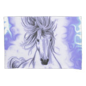 Paarse paarden kussensloop (Voorkant)