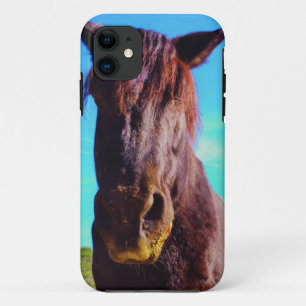 Paarse paarden met groene mond Case-Mate iPhone case