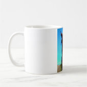 Paarse paarden met groene mond koffiemok (Links)