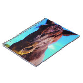 Paarse paarden met groene mond notitieboek (Linkerzijde)