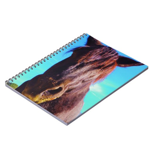 Paarse paarden met groene mond notitieboek (Linkerzijde)