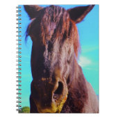 Paarse paarden met groene mond notitieboek (Voorkant)