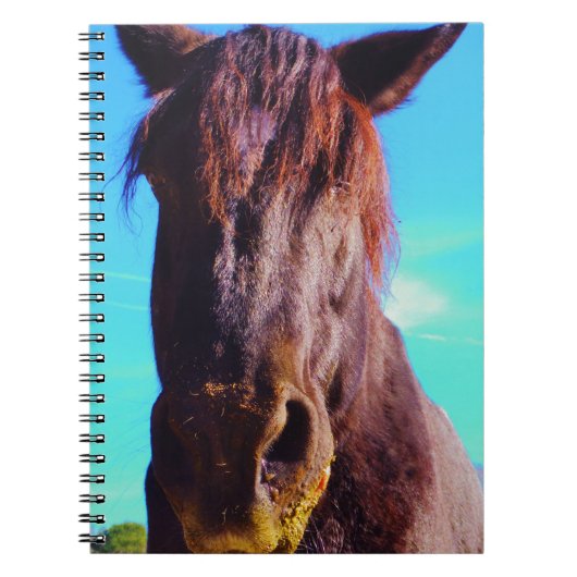 Paarse paarden met groene mond notitieboek (Voorkant)