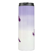 Paarse paarden op Light Paars Ombre Thermosbeker (Achterkant)
