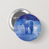 Paarse paarden ronde button 5,7 cm (Voorkant /achterkant)