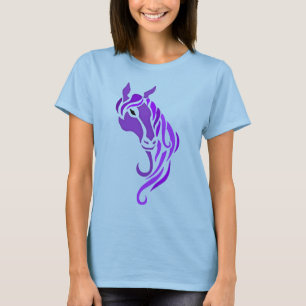 Paarse paarden t-shirt