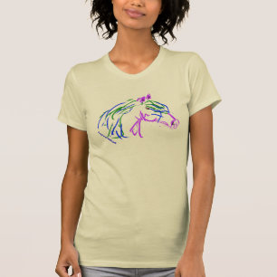 Paarse paardengebaar met T-shirt van KOH
