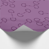 Paarse paardenpest cadeaupapier (Hoek)