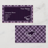 Paarse paardenraces visitekaartje (Voorkant / Achterkant)