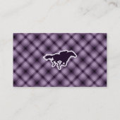 Paarse paardenraces visitekaartje (Achterkant)