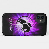 Paarse Paardensport Case-Mate iPhone Case (Achterkant (horizontaal))