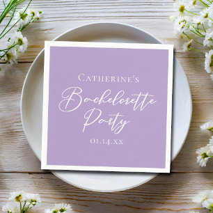 Paarse Paarse Bachelorette-feest Persoonlijk Servet