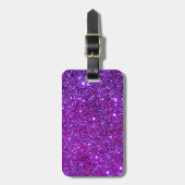 Paarse Paarse optische verlichting Bagagelabel (Voorkant verticaal)