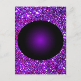Paarse Paarse optische verlichting Briefkaart