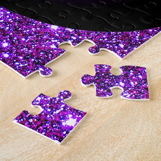 Paarse Paarse optische verlichting Legpuzzel (Zijkant)