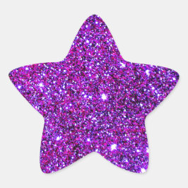Paarse Paarse optische verlichting Ster Sticker