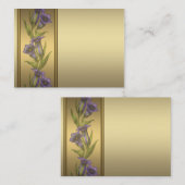 Paarse paarse violette visitekaartjes (Voorkant / Achterkant)