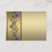 Paarse paarse violette visitekaartjes (Achterkant)