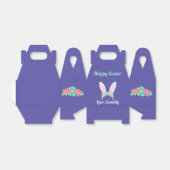  Paarse paasbunny Ears Floral Chic Party Bedankdoosjes (Uitgevouwen)