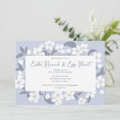  Paarse paasmakerij Brunch Egg Hunt Party Kaart (Staand voorkant)