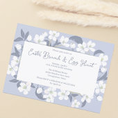  Paarse paasmakerij Brunch Egg Hunt Party Kaart