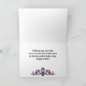 Paarse paasmakerij Folklore aangepaste tekst Kaart (Binnen)