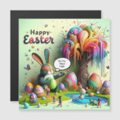 Paarse paasnijlpaard (Voorkant / Achterkant)