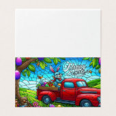 Paarse paasnijlpaard kaart (Buitenkant ongevouwen)