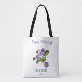 paarse paaszegeningen tote bag