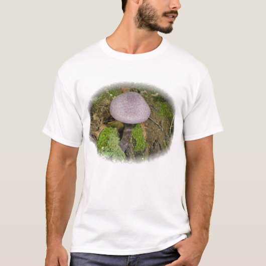 Paarse Paddenstoel & Mos Peuter T-Shirt (Voorkant)
