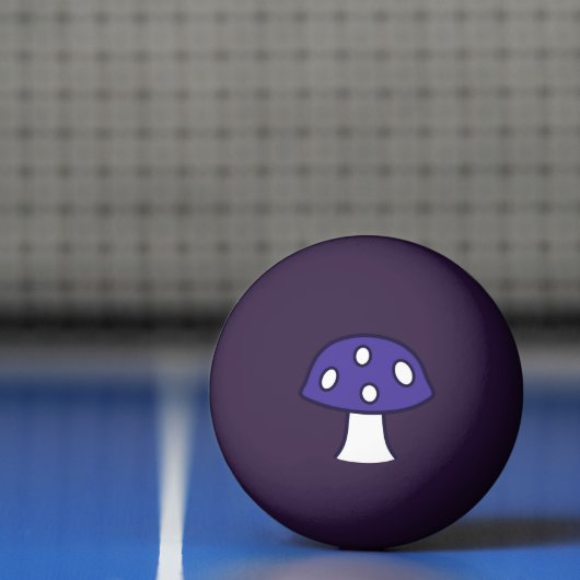 Paarse paddenstoel Ping Pong Ball (Net)