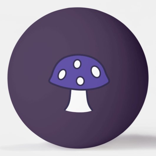 Paarse paddenstoel Ping Pong Ball (Achterkant)