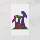 Paarse paddenstoelen visitekaartjes (Achterkant)