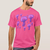 Paarse paddenstoelenfeest t-shirt (Voorkant)