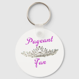 Paarse Pageant Fan Sleutelhanger