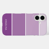 Paarse Paint Chips Strip - Aangepaste naam Case-Mate iPhone Case (Achterkant (horizontaal))