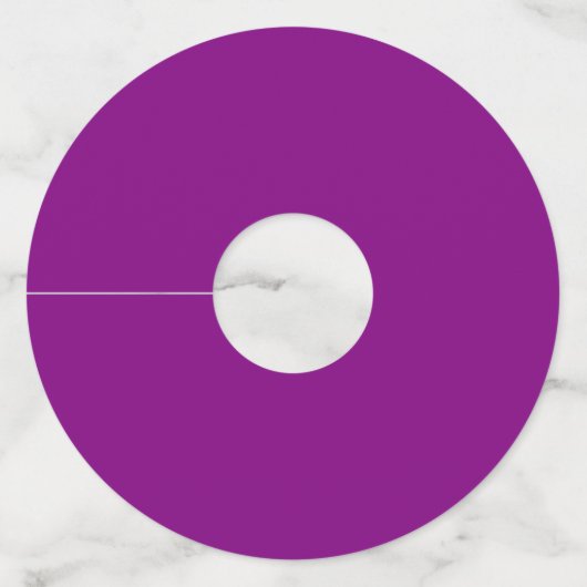 Paarse Paint Splatter - Party Supplies - Wijnglaslabel (Achterkant)